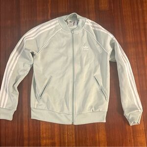 adidas Originals Sports Superstar Track Jacket light Teal mint green sz small